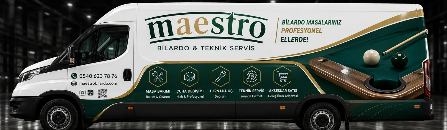 Maestro Bilardo teknik servis ve aksesuar aracı